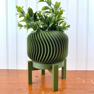 Vilex Indoor Planter Pot, Indoor Planter w/ Drainage Hole and Drip Tray